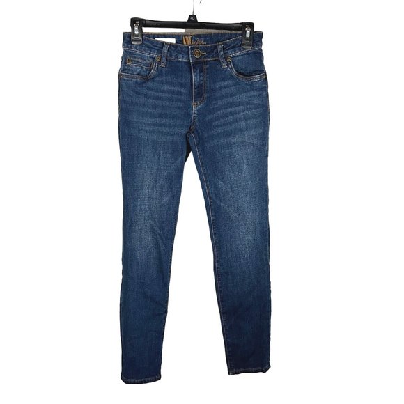 Kut From The Kloth Womens Size 0 Katy Boyfriend Mid Rise Stretch Jeans Dark Wash - Picture 1 of 8